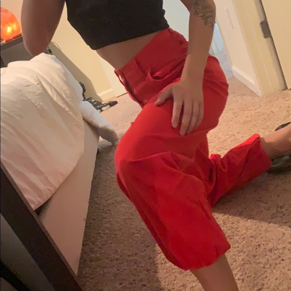 RED URBAN OUTFITTER JOGGERS